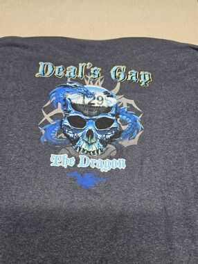 The Dragon Men's Graphic T-Shirt - Charcoal Blue XL
